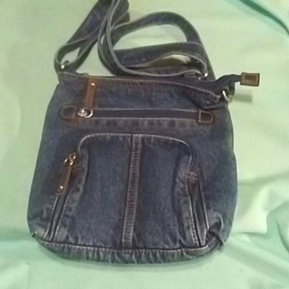 Small denim shoulder bag